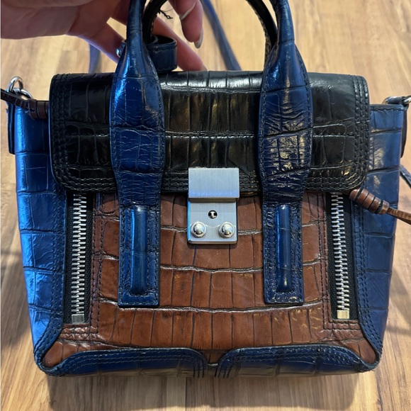 3.1 Phillip Lim black, brown and blue crossbody, EUC - Picture 3 of 6